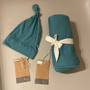 NWT Kyte Baby Matching Swaddle Baby Blanket & Newborn Hat